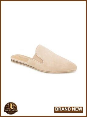Genuine Suede Slip-On Mule Flat Pointed Toe Women's Leather Shoes